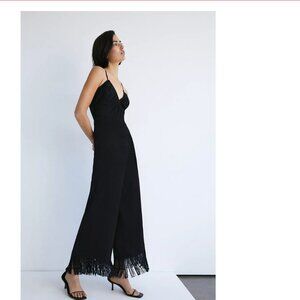 Get Your Fringe on!!  Warehouse Tassel Jumpsuit from Nasty Gal - Size 6 - NWT